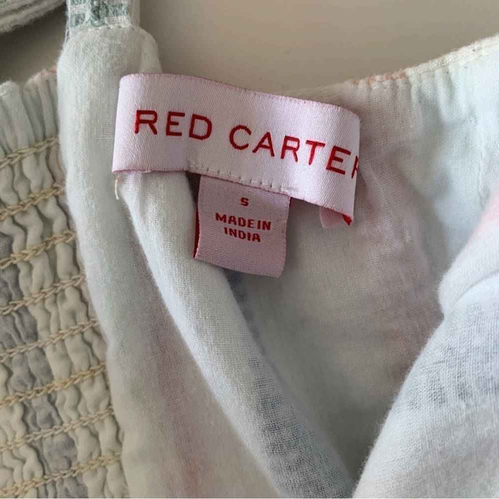 Red Carter Everly Cropped Ruffle Jumpsuit Small Anthropologie - Picture 7 of 10